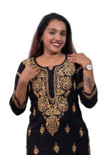 Elegant black kurti top - Image 2