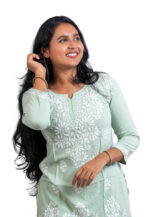 Mint green kurti top - Image 2
