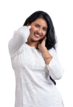 White Chikankari Kurta Set - Image 2