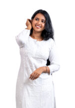 White Chikankari Kurta Set - Image 3