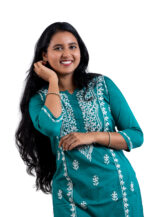 Teal Embroidered Kurta - Image 3