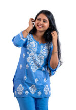 Blue Embroidered Top - Image 2
